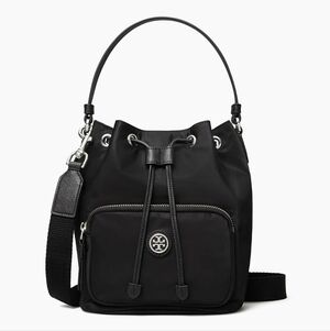 TORY BURCH RECYCLED NYLON VIRGINIA DRAWSTRING CROSSBODY BAG